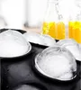 Moldes redondos bandejas de gelo para freezer com molde de bola de tampa Whisky esfera sem vazamento 5 cores Bar de cozinha acessórios acessórios ferramentas
