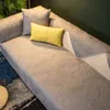 Tkanina bawełniana piśnieniowa Sofa Pokrywa Ręcznik Solidna kolor kanapa Siedzenie do salonu rogu 211116