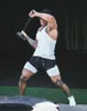 Повседневная шорты Двусторонние мужские Фитнес Бодибилдинг Homme Fights Fitness Встроенные карманные пробежки Брюки