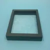 140*140*20mm Transparent PET Membrane support de la boîte flottant vitrine boucle d'oreille gemmes anneau bijoux Suspension emballage boîte 60 pièces