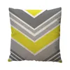 Желтый европейский геометрический рисунок хлопок льняная подушка подушка подушка для подушки домашний диван Coskenbezug 18 июля 13 подушка/декорат