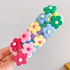 Accessori per capelli 10 pezzi/set fasce per bambini cartone animato colorato nylon testa vestito cravatta elastica porta coda di cavallo ragazza per bambini