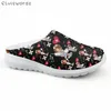 Slippers Elviswords Sapatos de enfermagem de moda para feminino Flats de verão Padrão de mulheres flop de chinelos ao ar livre calçados femininos casuais