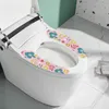 NewtoiLet 좌석 쿠션 스티커 PVC Washable 욕실 접착제 Aniaml 인쇄 재사용 가능한 쿠션 커버 Paster 가정 용품 RRB11625