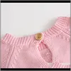 JumpsuitsRompers Baby Clothing Baby Maternity Drop Leverans 2021 Född Höst Strikkad Rompers Långärmad Flocking Wool Pullover Kids Onesies