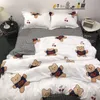Comfortable Duvet Cover Polyester/cotton Bedding Textile Thin Quilt Cover Home Double Bed Supplies Includes 2 Pillowcases F0488 210420