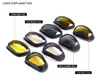 Desert – lunettes de soleil militaires à 4 lentilles, protection UV pour l'extérieur, sport, chasse, unisexe, randonnée, tactiques