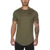 Nowy Mężczyźni Krótki rękaw Mesh Koszulka Letnie Siłownie Odzież Moda Fitness Bodybuilding Tight T Shirt Male Slim Fit Tee Koszula Homme 210421