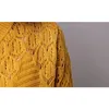 秋の女性カーディガンソリッドカラー中空アウトセーターサイズS-XXLポンチョフルスリーブオープンステッチ女性ニットアウターウェア210805