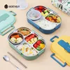 Worthbuy draagbare kinderen lunchbox met compartiment 18/8 roestvrijstalen voedselcontainer voor kinderen school Picknick Bento Food Box 210818