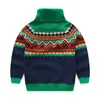 Froid hiver chaud 3 4 6 8 10 12 ans 100-150 cm adolescent épaississement col haut tricoté pull à col roulé pour bébé enfants garçons 210625