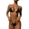 Sylvias Magic 2021 Sexy Bikini Protezioni per il seno Raccogliere Costume da bagno da donna in due pezzi Cinghie trasparenti Costume da bagno brasiliano Estate X0522