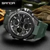 Top Luxury Zegarki Mężczyźni Wojskowy Armia Męskie Zegarek Wodoodporny Sport Wristwatch Dual Display Męski Relogio Masculino