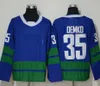 Heren 2023 Reverse Retro 2.0 hockeyshirts 6 Brock Boeser 40 Elias Pettersson 43 Quinn Hughes 35 Thatcher Demko Stitched Blue Classic Black Gold Shirts