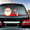 Kerstreeks auto stickers Magic Waving Santa Claus Elk Xmas voorruitsticker achterste voorruit wisser TX0019