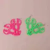 Ny kreativ rolig neon grön rosa hummer droppe örhängen för kvinnor djur kräftor lång dangle örhängen mode party smycken g220312