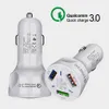 Car charger QC3.0 Quick USB Port Fast Chargers CE FCC ROHS Certified for Samsung Huawei Tableta29a20