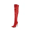 Thigh Boots Sexy Winter Lady High Heels Women Shoes Autumn Zipper Boots-women Designer New Over-the-knee Leath 800 -women