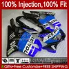 100% Fit OEM Perileri Honda CBR 600F4 için 600FS 600 F4 FS CC 99-00 Vücut 54no.252 600cc CBR600 F4 CBR600F4 99 00 CBR600FS 1999 2000 Enjeksiyon Kalıp Repsol Mavi Üstelik