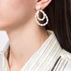 DM Fashion baroque délicat de haute qualité pour les femmes ajoute charme perle goutte boucle d'oreille à la main Oorbellen