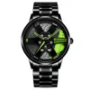 Mode män klockor ihålig 3D Wheel Watch för män Kvinnor Klänning Klocka Racing Style Anti-Scratch Spegel Vattentät Man Armbandsur G1022