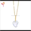 Necklaces & Pendants Drop Delivery 2021 Yuexin S925 Sier Zircon Crystal Bag Pendant Necklace Accessories Transparent Simple Design Padlock Je