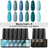 Gel Nail Polish Set 9/11PCS Kit Glitter Vernis Semi Permanent With Base Matte Top Coat UV LED Art