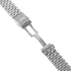 Silver/black Solid Stainless Steel 22mm 20mm Watchbands Folding Clasp Mens High Quality Watch Strap Replacement H0915
