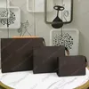 Kosmetikväska TOALETTFÅSKA Mode Kvinna Blommig CANVAS Clutch Telefon Mini Pochette Toalett Skönhetsfodral Tillbehör Handväskor kvinnor väskor handväska LB163