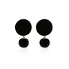 Coréen hiver cheveux boule boucles d'oreilles géométrique flanelle ronde gland oreille clou femmes européennes femme affaires fête boucle d'oreille bijoux accessoires rouge noir