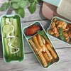 Wheat Straw Lunch Boxs Healthy Material Box 3 Layer 900ml Bento Boxes Microwave Dinnerware Food Storage Container ZWL470