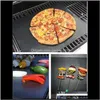 Tools Accessories Barbecue Grilling Liner Bbq Copper Grill Mat Portable And Reusable Make Easy 3340Cm Black Oven Mats Ssqbv Lb9Va