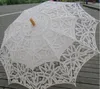 Wentylatory Parasols 7 Kolory Słońce Koronki Parasol Parasol Haft Bride White Wedding Ombrelle Dentelle Parapluie Mariage 2021