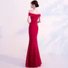 Oryantal Bayan Akşam Cheongsam Düğün Parti Elbise Geleneksel Çin Tarzı Zarif Qipao Uzun Törenlerinde Retro Vestido S-XXXL Günlük Elbiseler