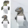 Tissue Box Creative Resin Wall Rack Toilet Paper Holder Cartoon Dinosaur Towel Bedroom Roll Statue Bathroom Decor 210709