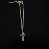 Hanger Kettingen Vintage Gothic Hollow Cross Ketting voor Vrouwen Korea Cool Street Style Sweater Chain Wholesale Neck Jewelry