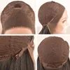 Kinky Long Curly Brazilian Hair 13x4 흑인 여성을위한 합성 레이스 전면 가발