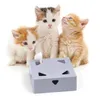 Cat Toys Electric Toy Magic Box Interaktiv retad stick för bionisk intelligent USB -induktion AI Char C4W5193Y