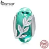 green leaf bead