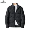 4XL 5XL 6XL 7XL 8XL Heren Business Casual Stand-Collar Down Jacket Winter Classic Merk Kleding Dikke Warme Mode Donsjack 210819