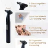 Öra näsa hår trimmer 2 i 1 USB uppladdningsbara professionella smärtfria klippare för män och kvinnor vattentäta dubbla kantblad lätt rengöring svart
