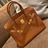 Projektantka torba na torebkę Berkin Kobiety luksusowe torby na ramię torebki torebka 20 25 35 40 cm złota/srebrny sprzęt krowi oryginalne skórzane torby posłańca