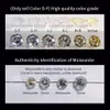 Real Moissanite Bractelet 1-2CT Лабораторная лаборатория Diamond Gemstone Регулируемый браслет 925 серебряные свадебные украшения для женщин на день рождения подарок подарок