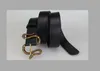 Fashion Business Style Belts Design Homens Tiger Head Buckle com cinto de couro preto sem caixa como presente 2078