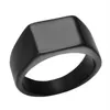Simple fashion alloy smooth ring gold silver and black 3 color optional content can be customized9566284