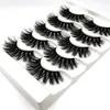 Wholesale 5 Pairs Eyelashes Pack Faux Mink Lashes Natural Look Handmade Luxurious Volume Fluffy Eyelash Extension Kit