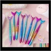 Business Industrial Drop Dostawa 2021 Moda Kawaii Kolorowe Długopisy Student Pisanie Prezent Nowość Mermaid Ballpoint Piapiernictwo School of