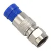Gieterapparatuur RG6 F TYPE CONNECTOR COAX COAXIAL COMPRESSION MONTAGE 20 PACK (BLAUW)