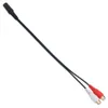 Câbles Audio universels, prise Jack femelle 3.5mm vers 2 RCA femelle, cordon adaptateur stéréo pour PC, lecteur CD MP3