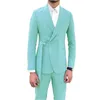 Thorndike 2020 mode classique luxe rose costume hommes haut de gamme personnalisé affaires Blazers hommes mode robe de mariée costume deux pièces X0909